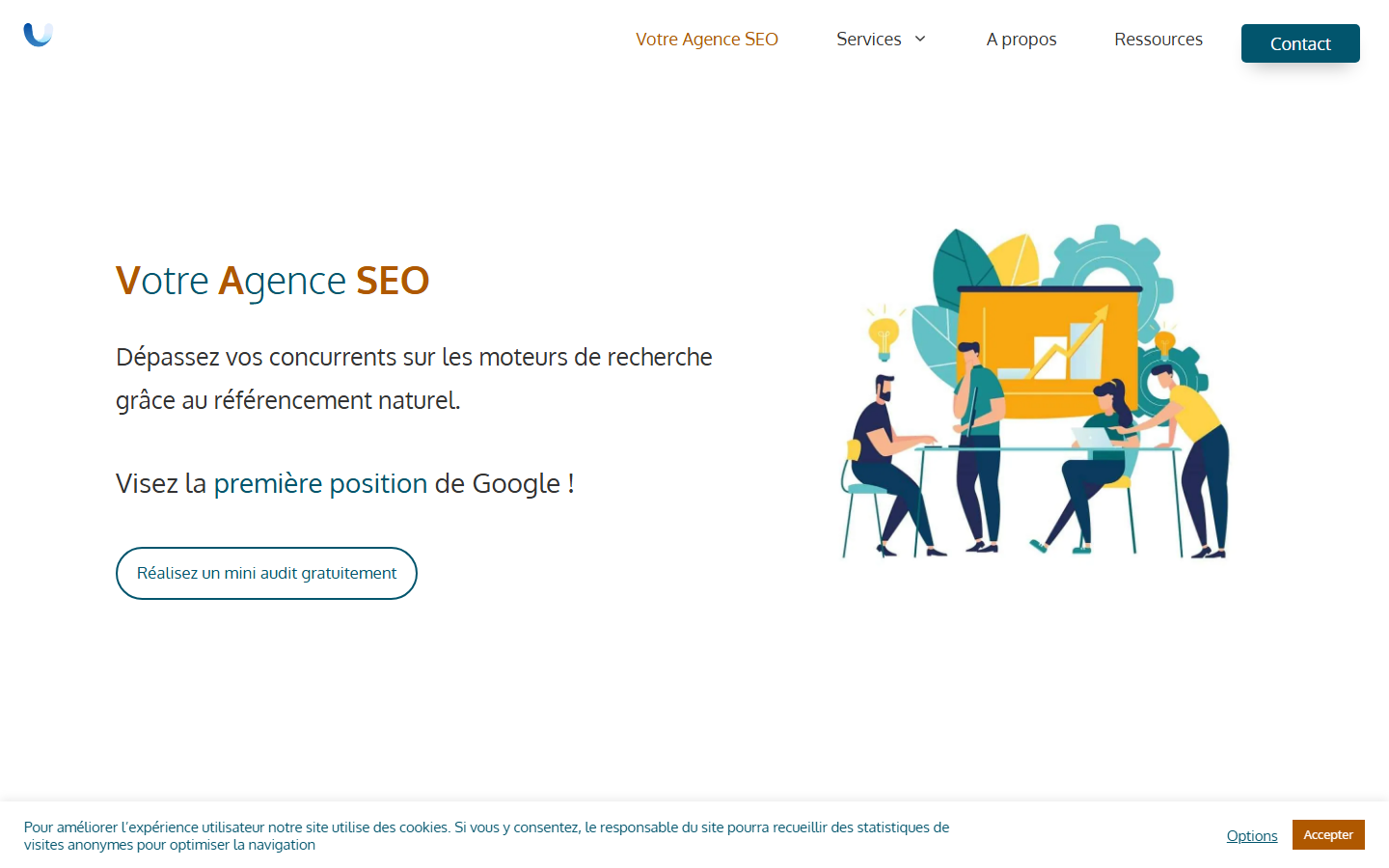 Aperçu du site de Votre Agence Web