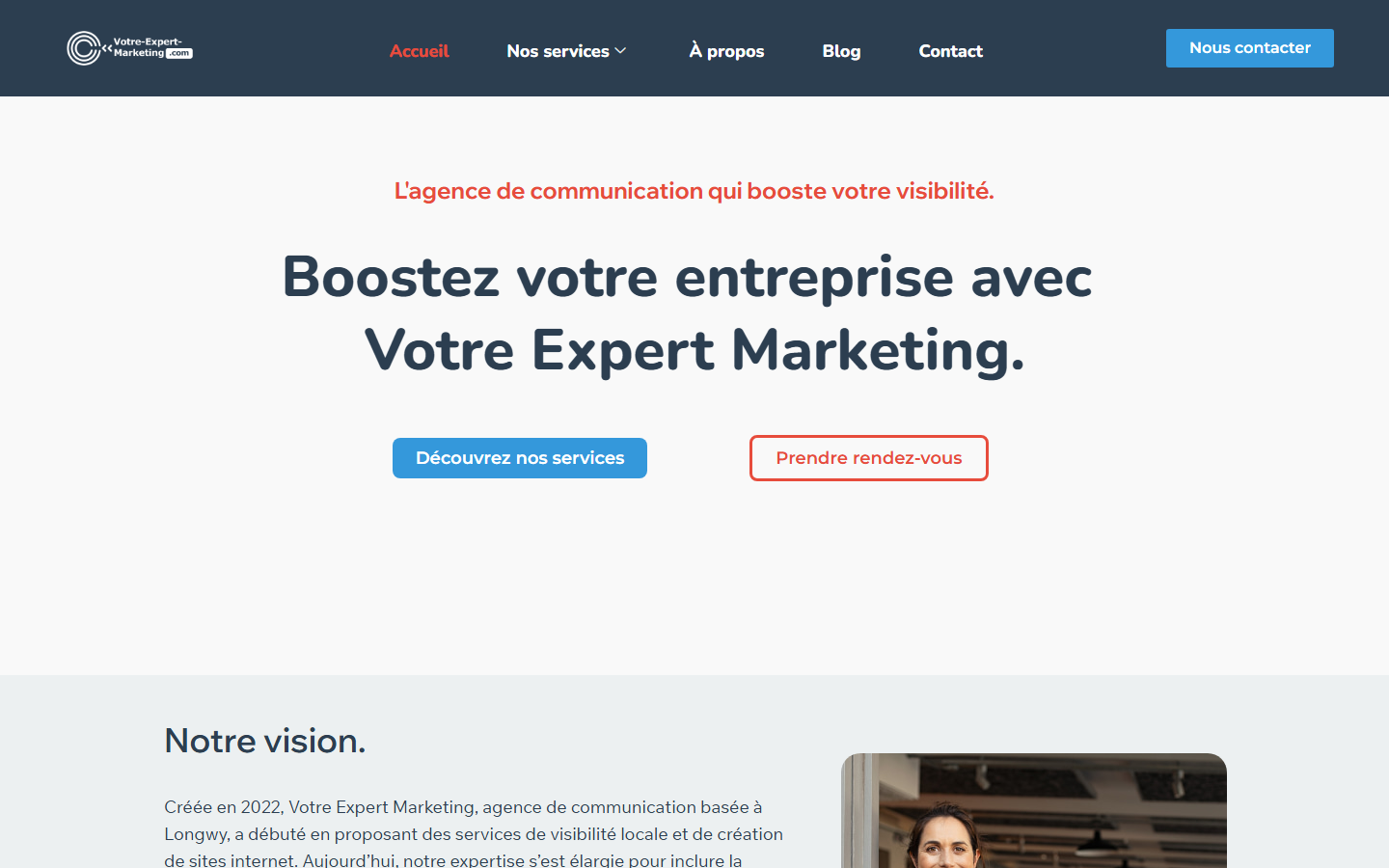 Aperçu du site de VOTRE EXPERT MARKETING