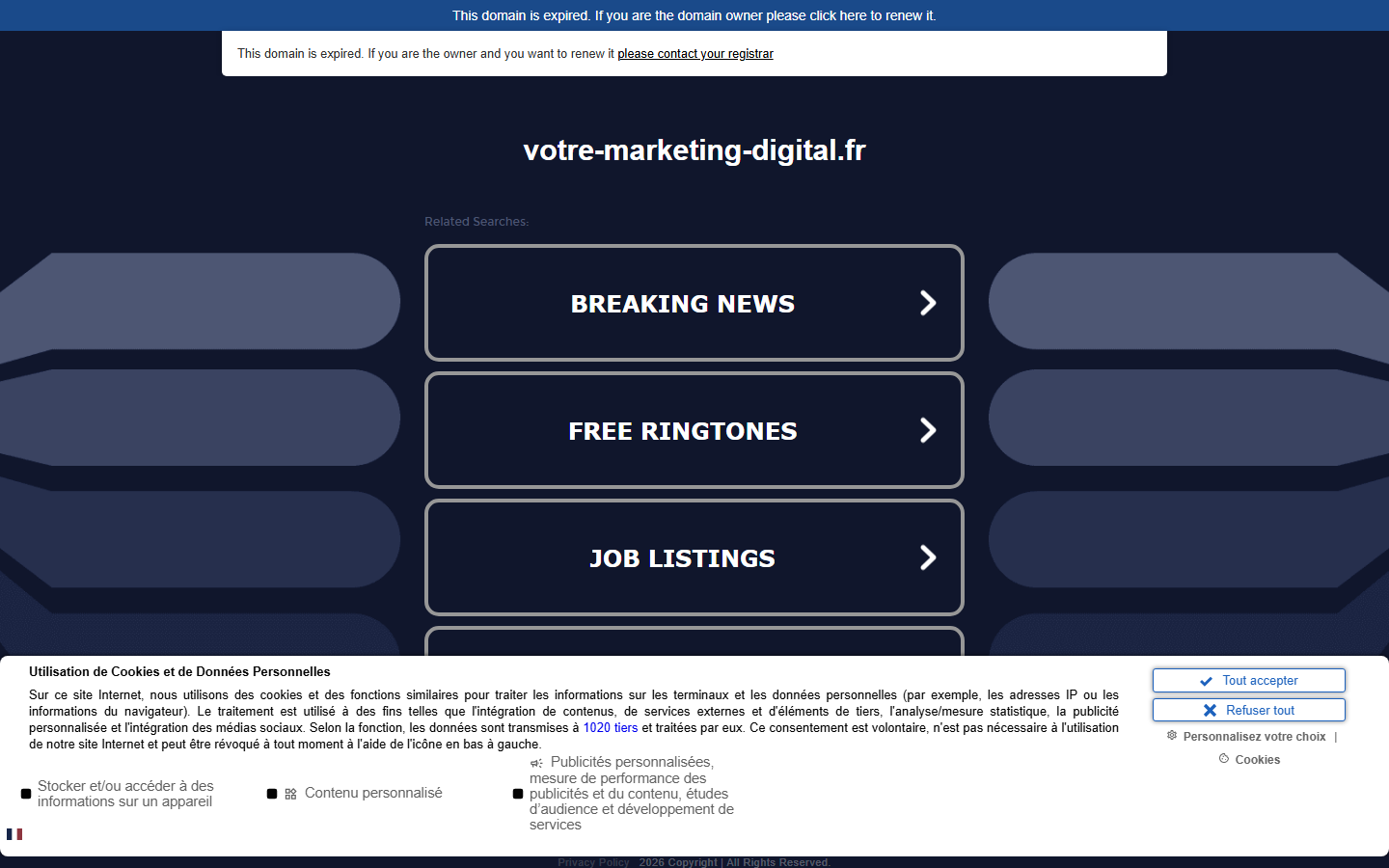 Aperçu du site de Votre Marketing Digital.fr