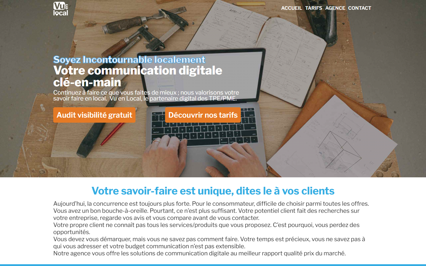 Aperçu du site de Vu En Local