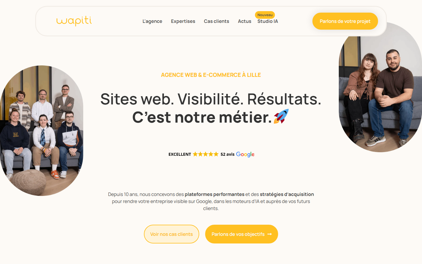 Aperçu du site de Wapiti