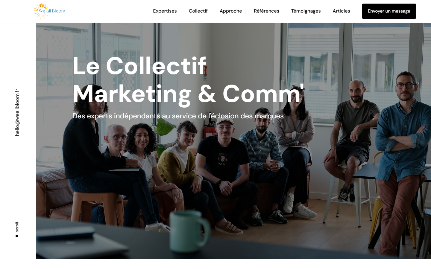Aperçu du site de We All Bloom
