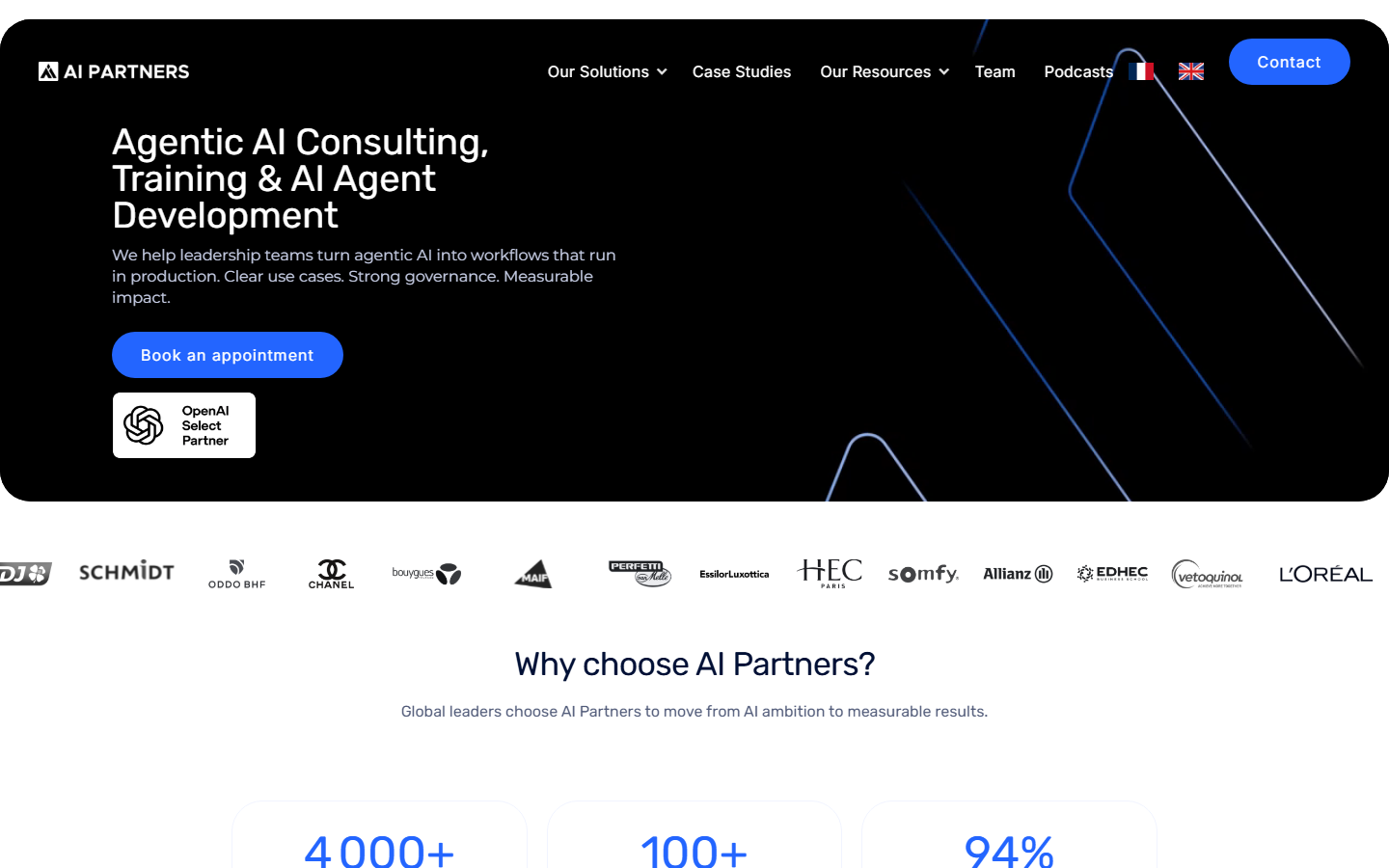 Aperçu du site de AI PARTNERS