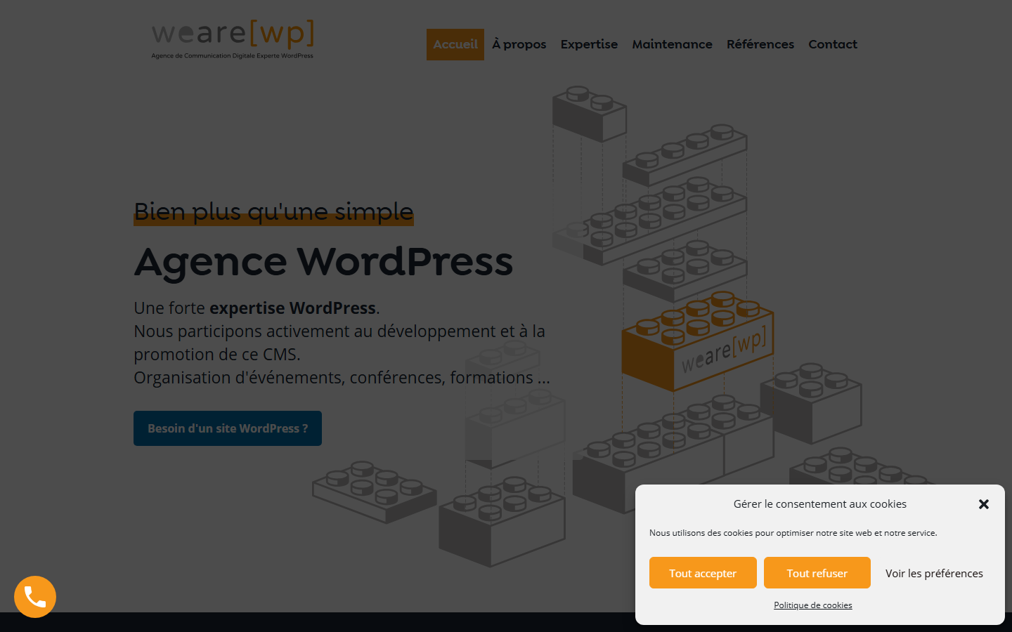 Aperçu du site de WeAre[WP]