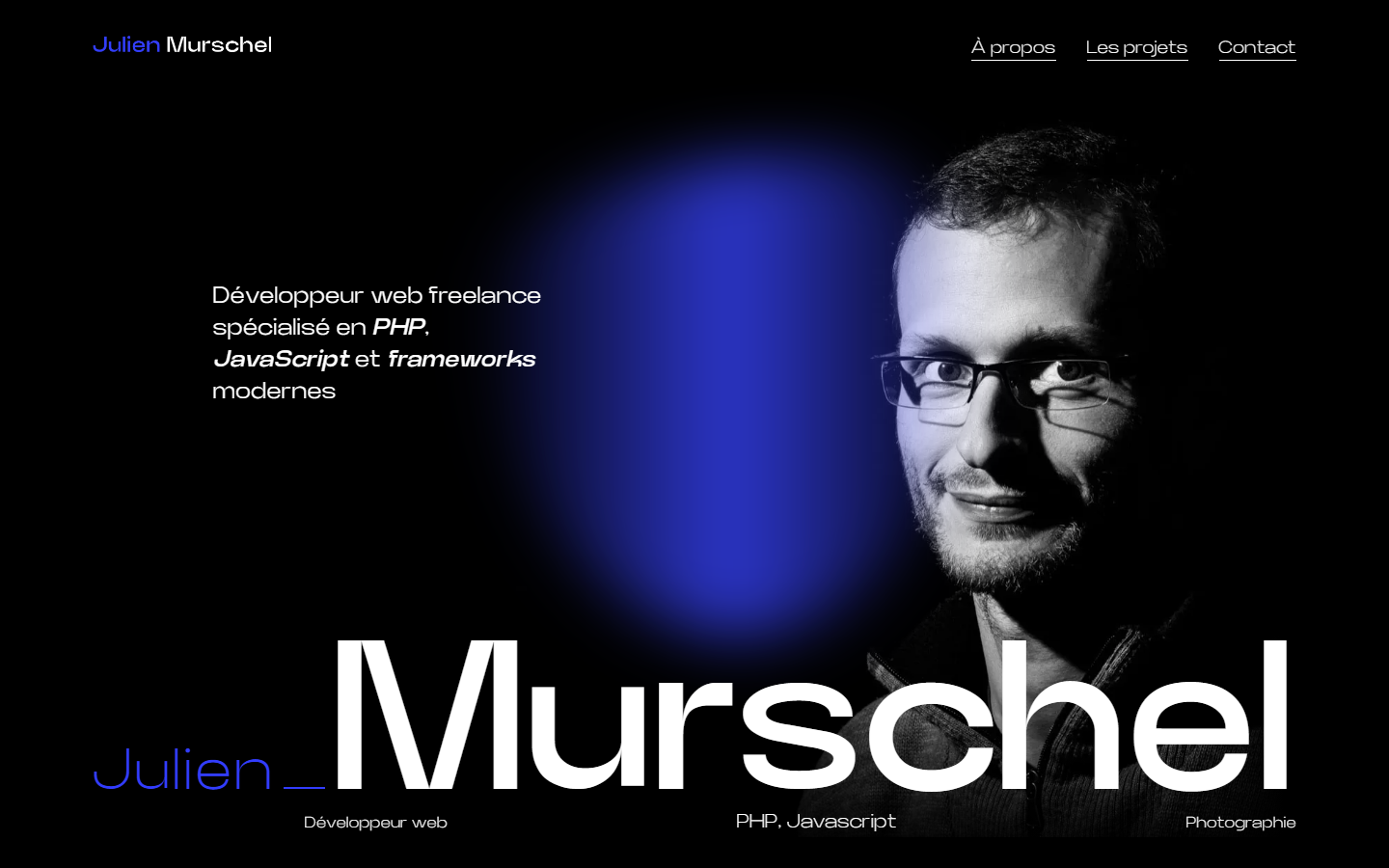 Aperçu du site de Julien Murschel