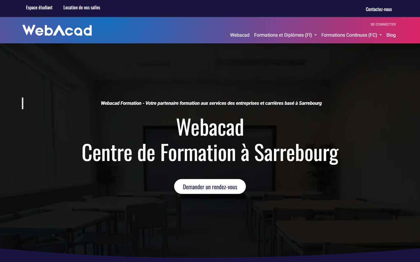 Aperçu du site de WEBACAD