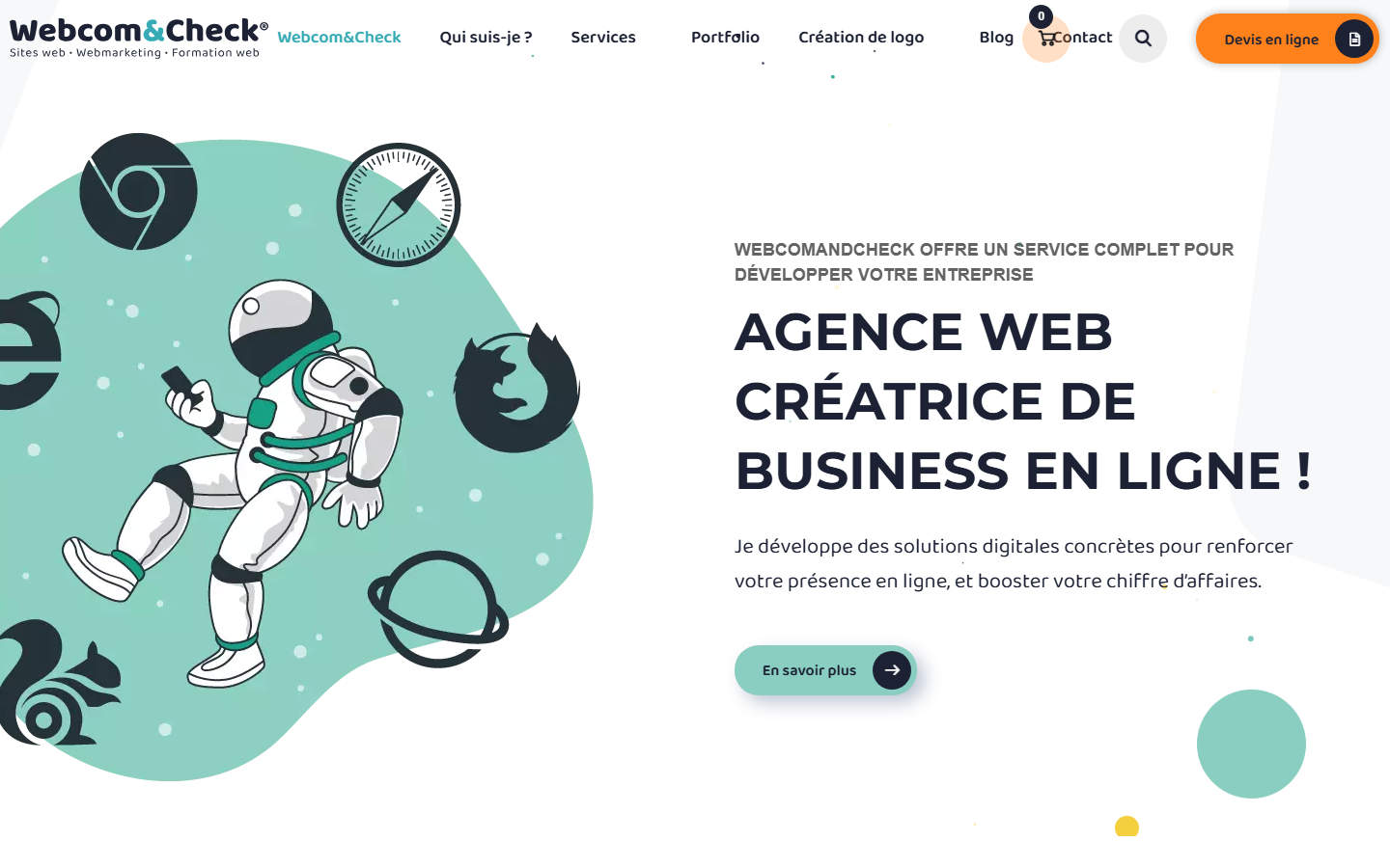 Aperçu du site de Webcom&Check