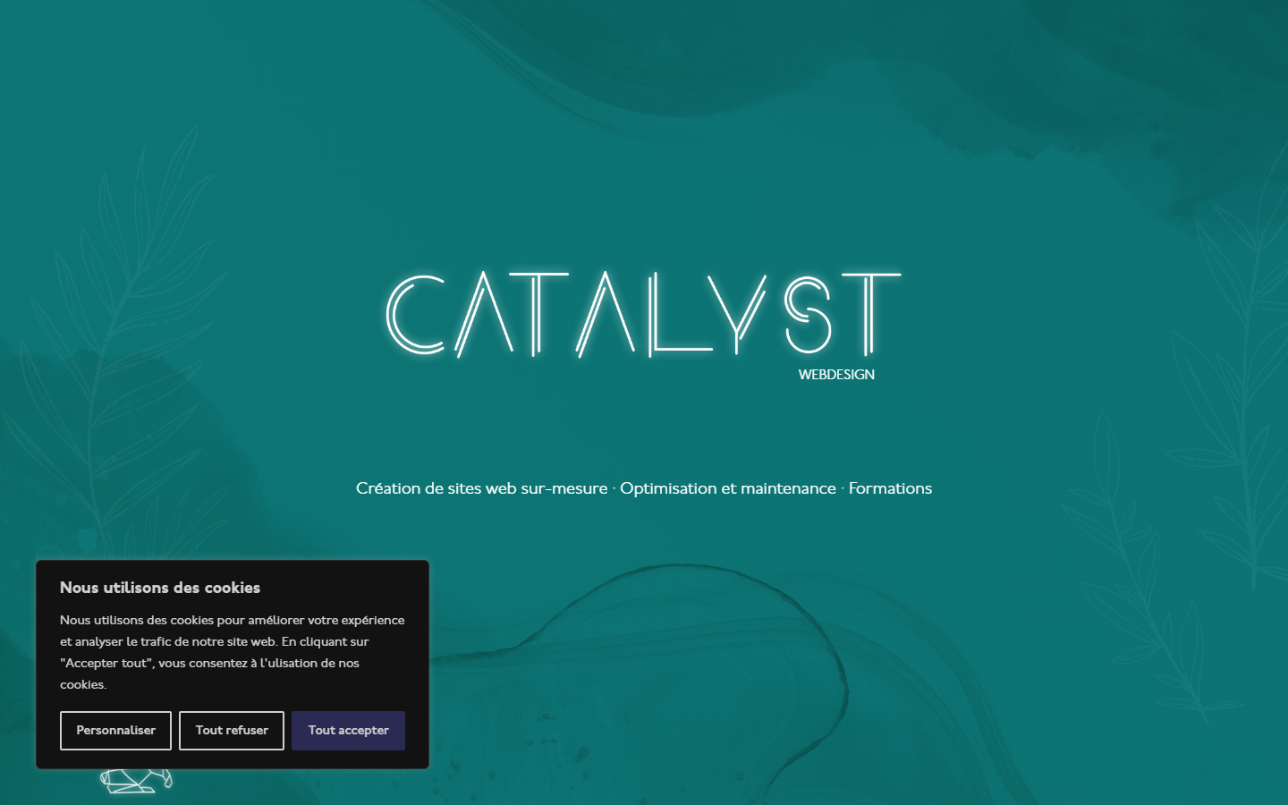 Aperçu du site de Catalyst Webdesign