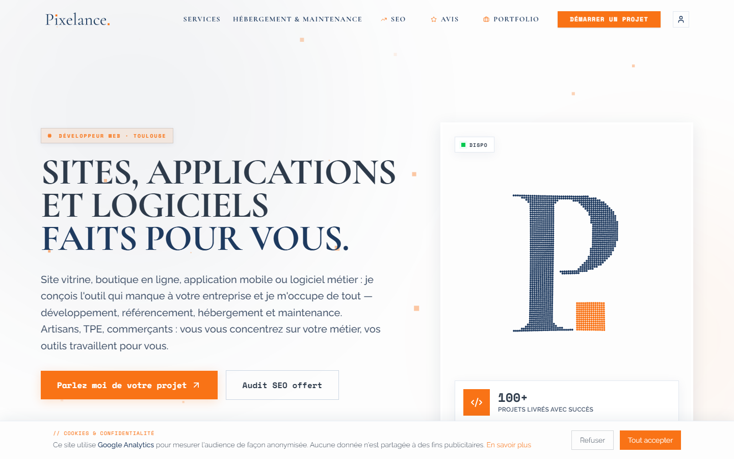Aperçu du site de Webesign