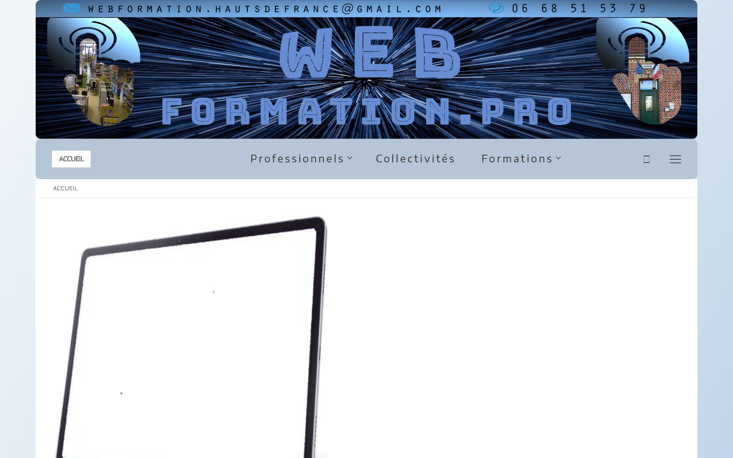 Aperçu du site de Webformation