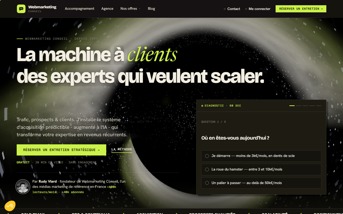Aperçu du site de Webmarketing Conseil