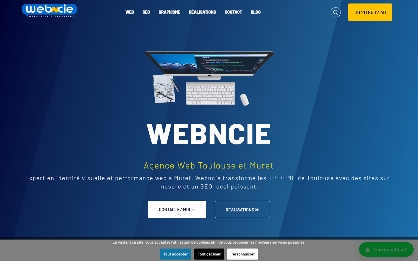 Aperçu du site de WEBNCIE