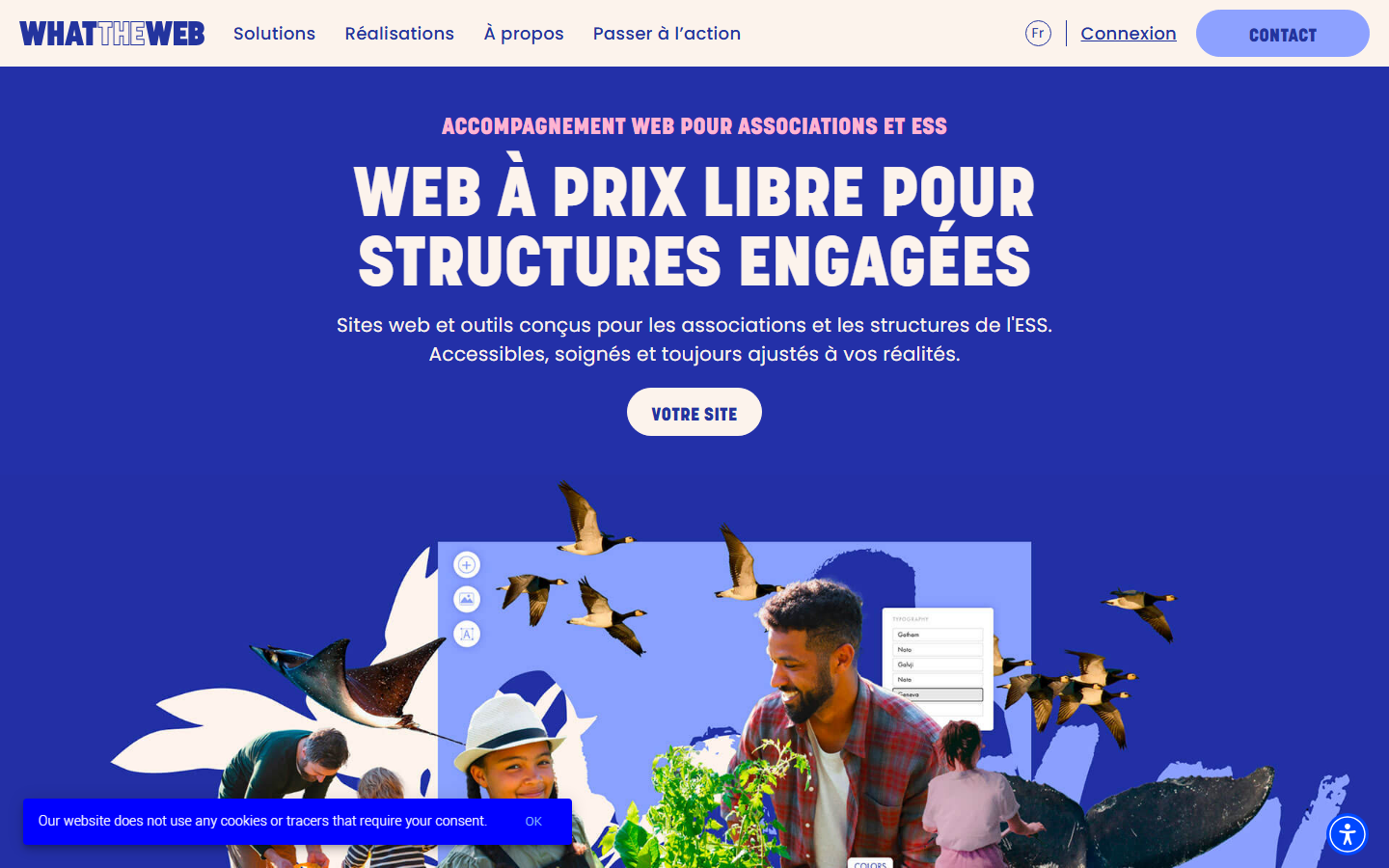 Aperçu du site de WHAT THE WEB