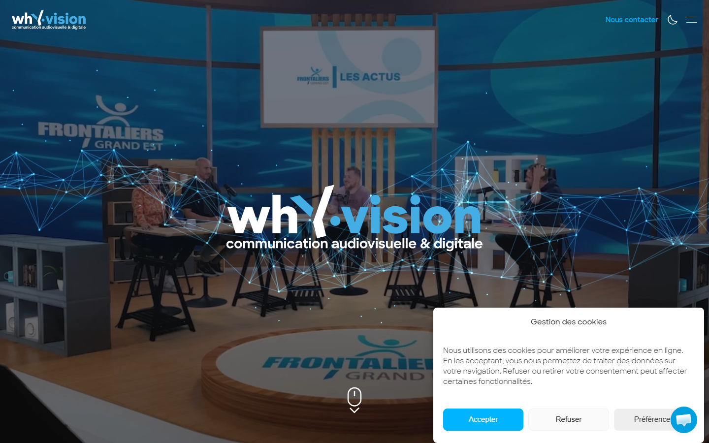 Aperçu du site de Why.Vision