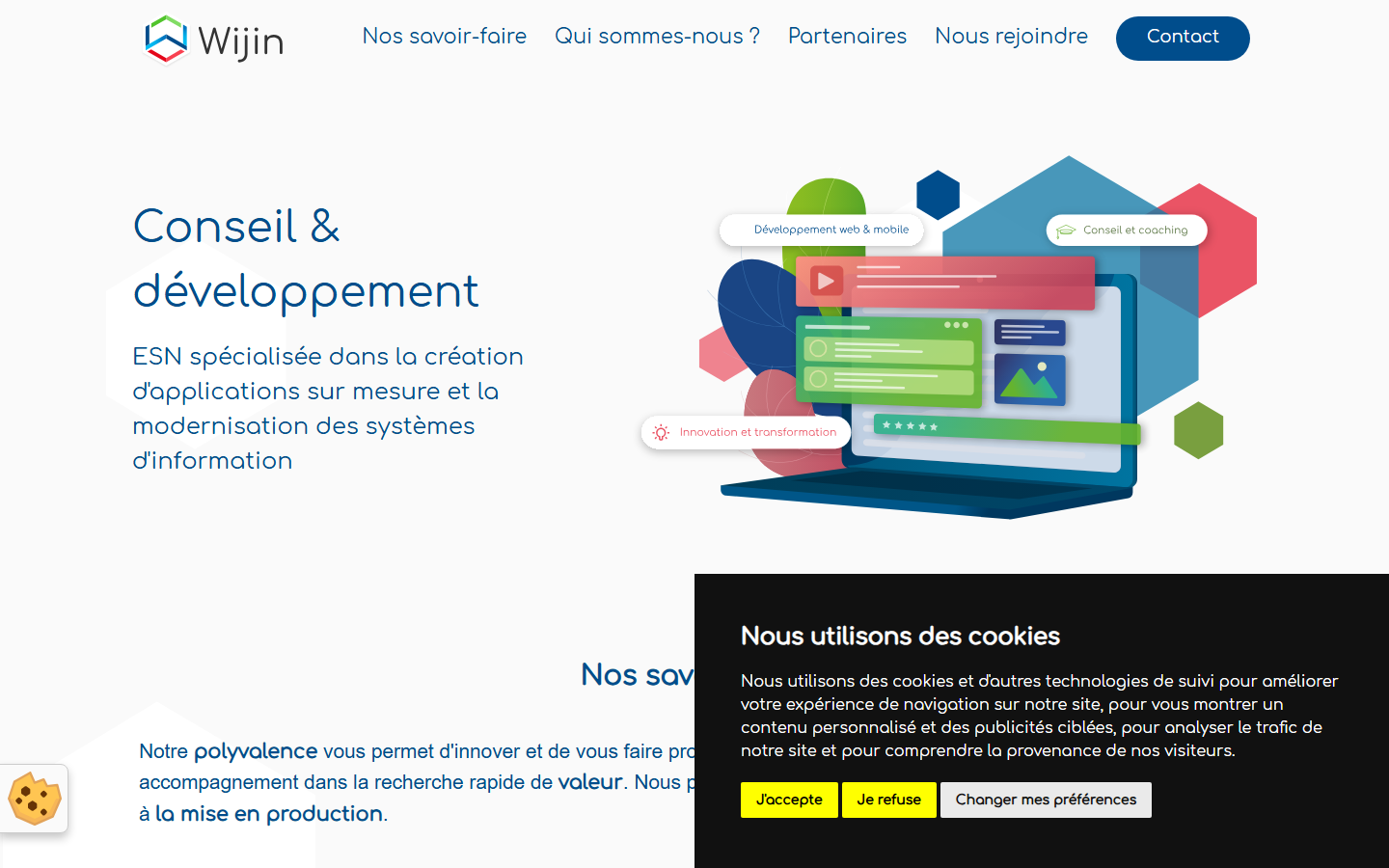 Aperçu du site de Wijin