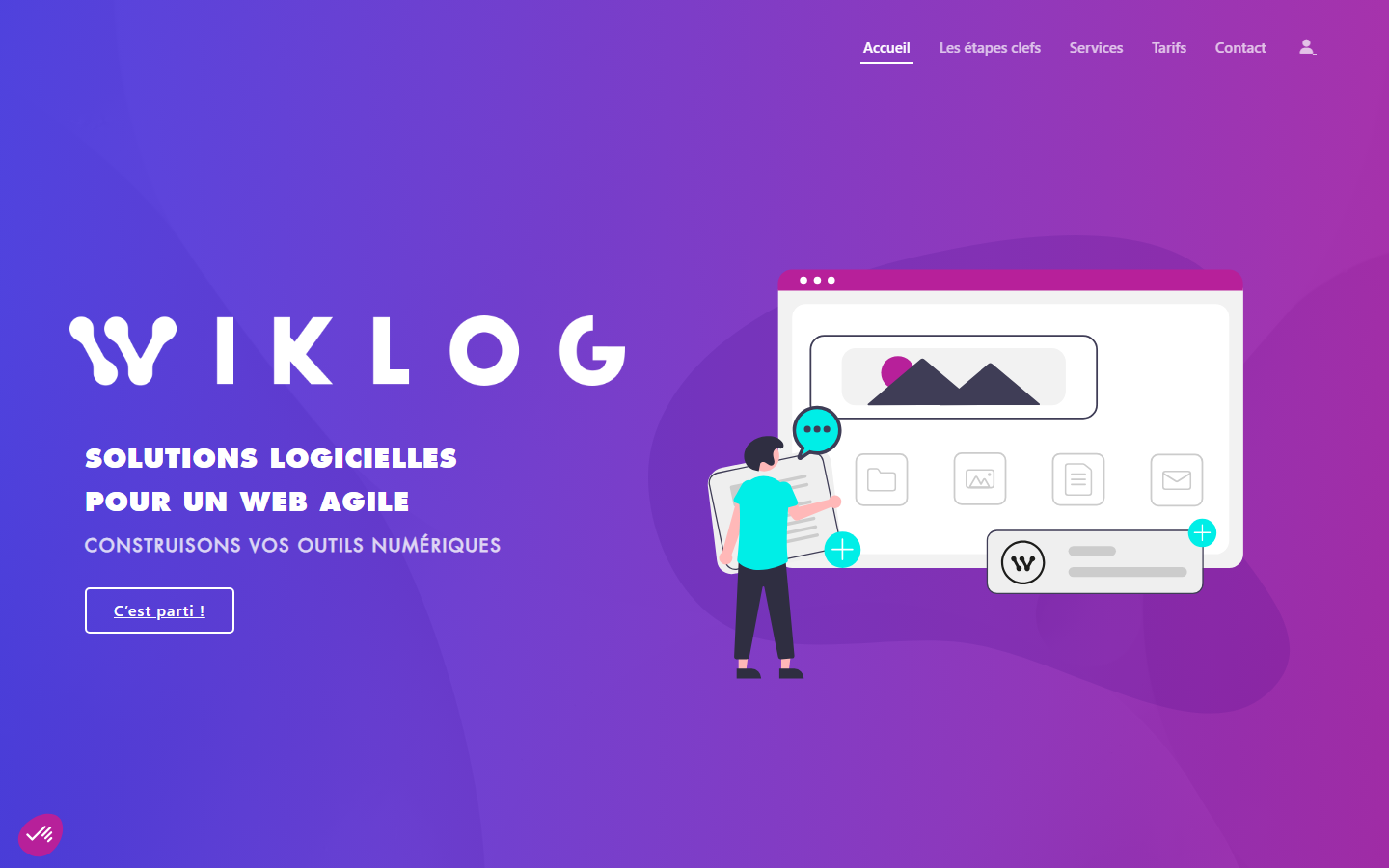 Aperçu du site de WIKLOG