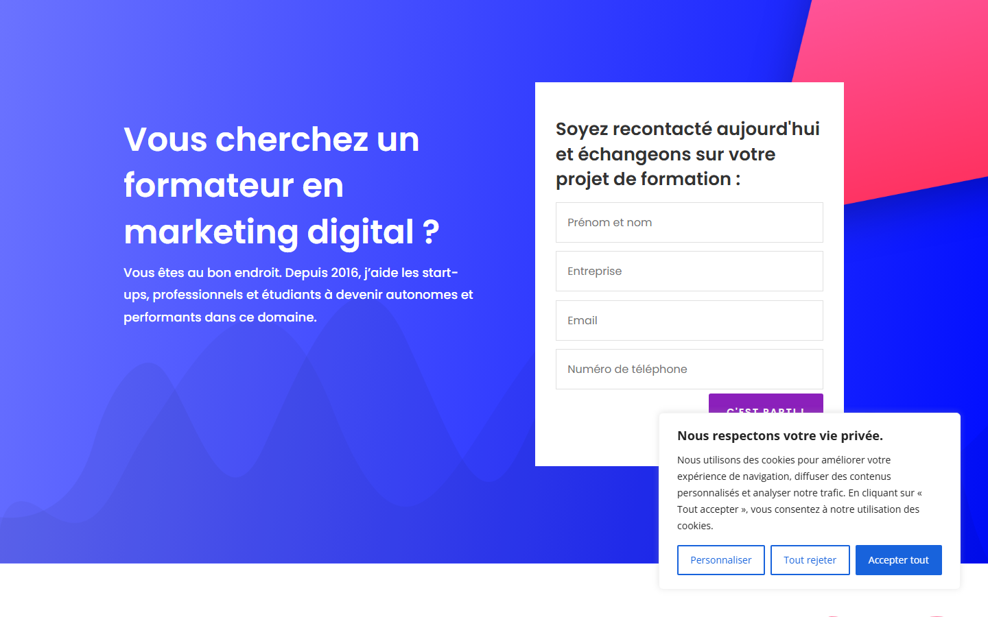 Aperçu du site de Woodmond