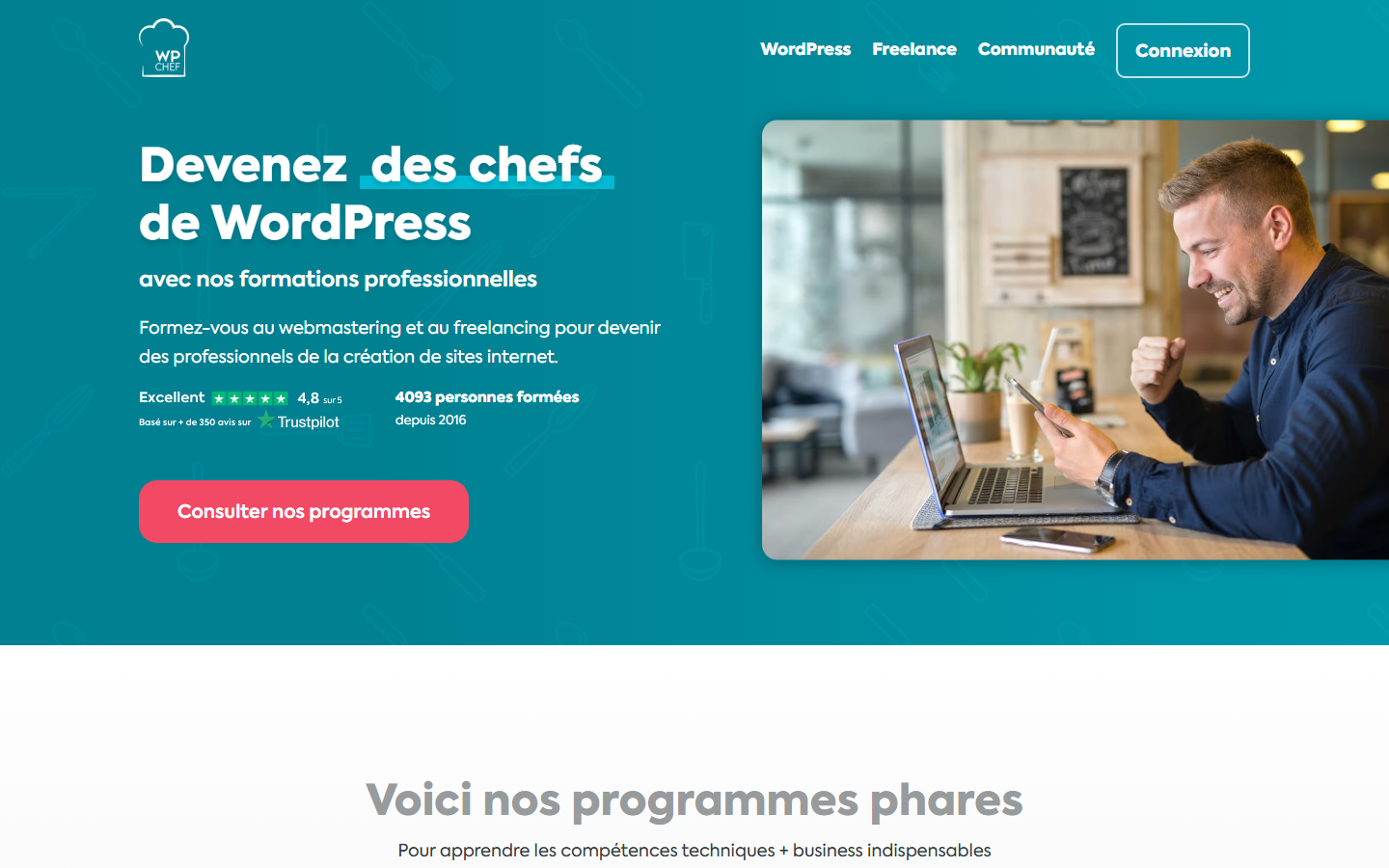Aperçu du site de WPChef