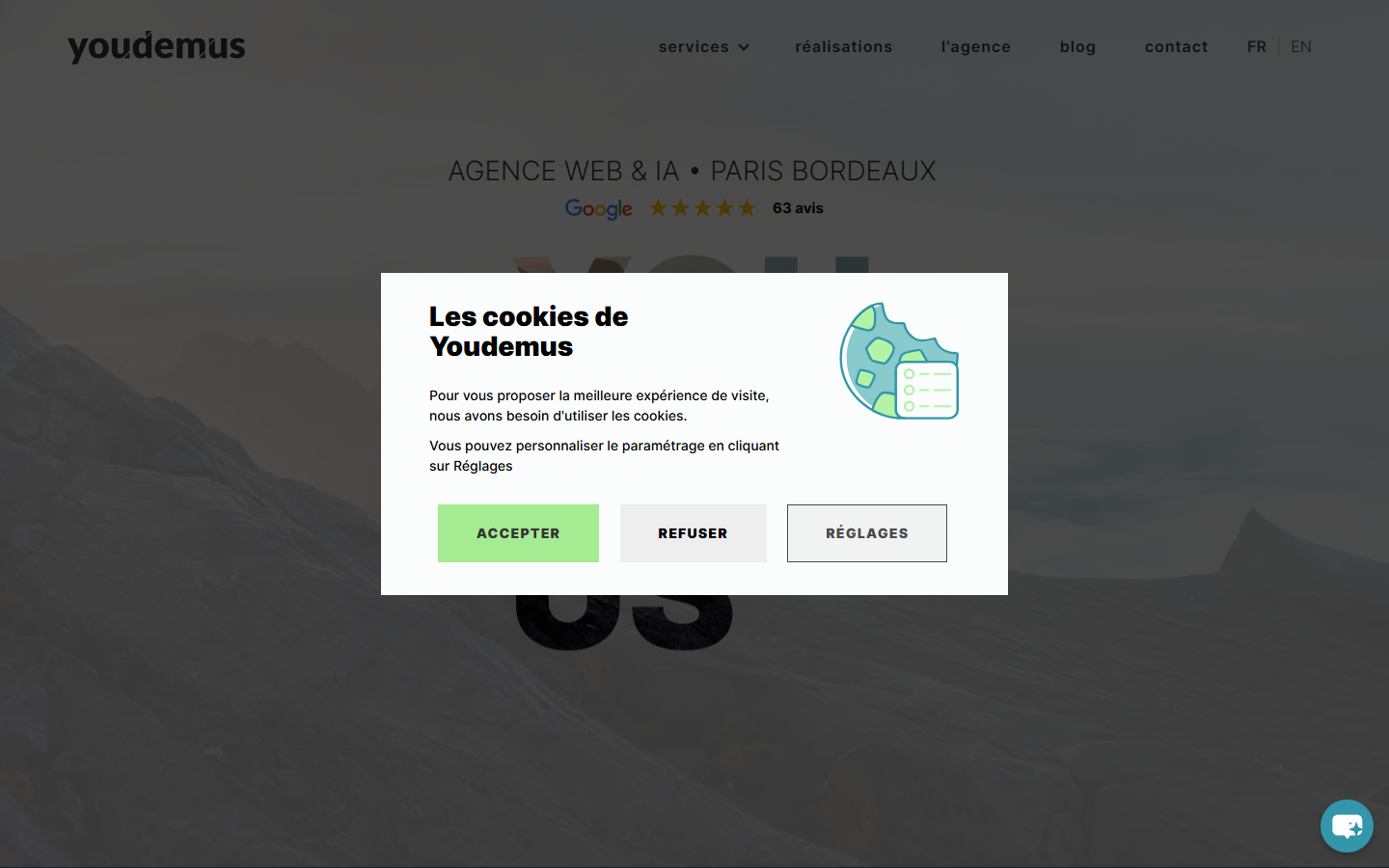 Aperçu du site de YOUDEMUS