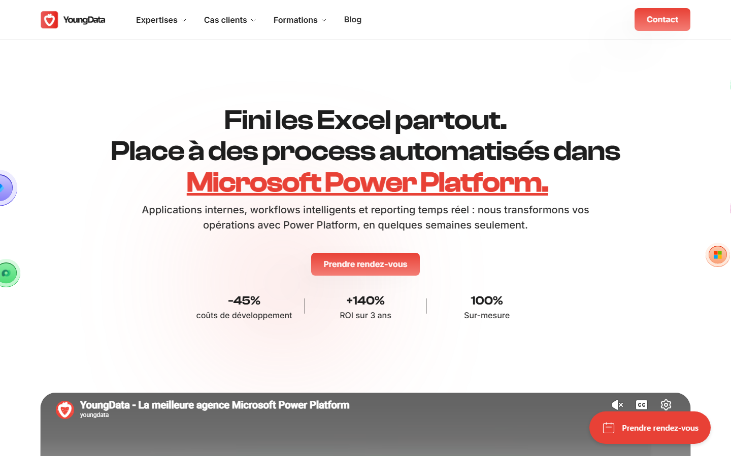 Aperçu du site de YOUNGDATA.IO