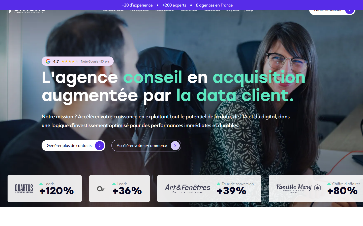 Aperçu du site de YUMENS