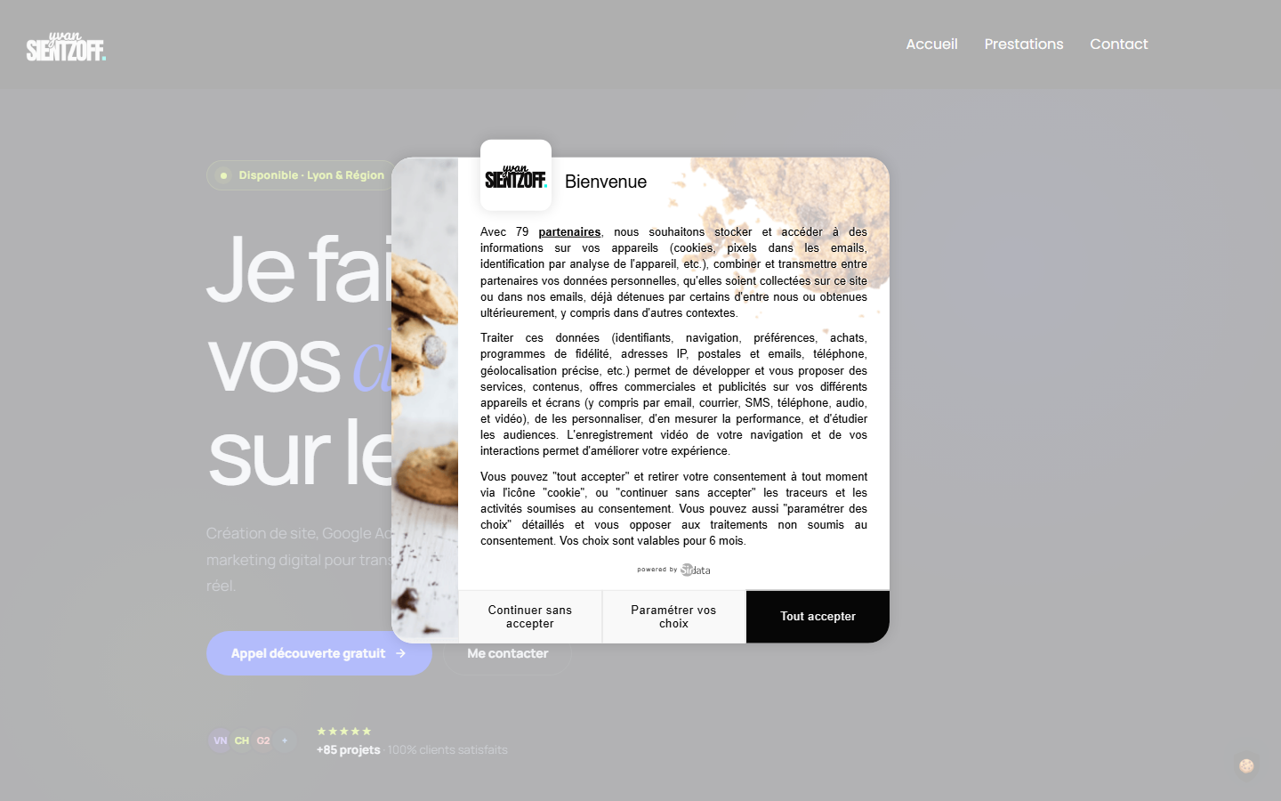 Aperçu du site de Yvan SIENTZOFF