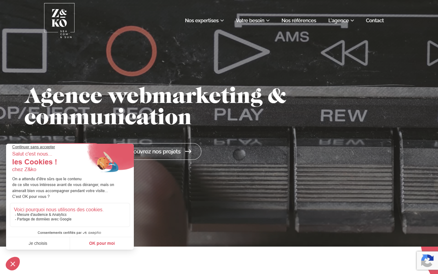Aperçu du site de Z AND KO