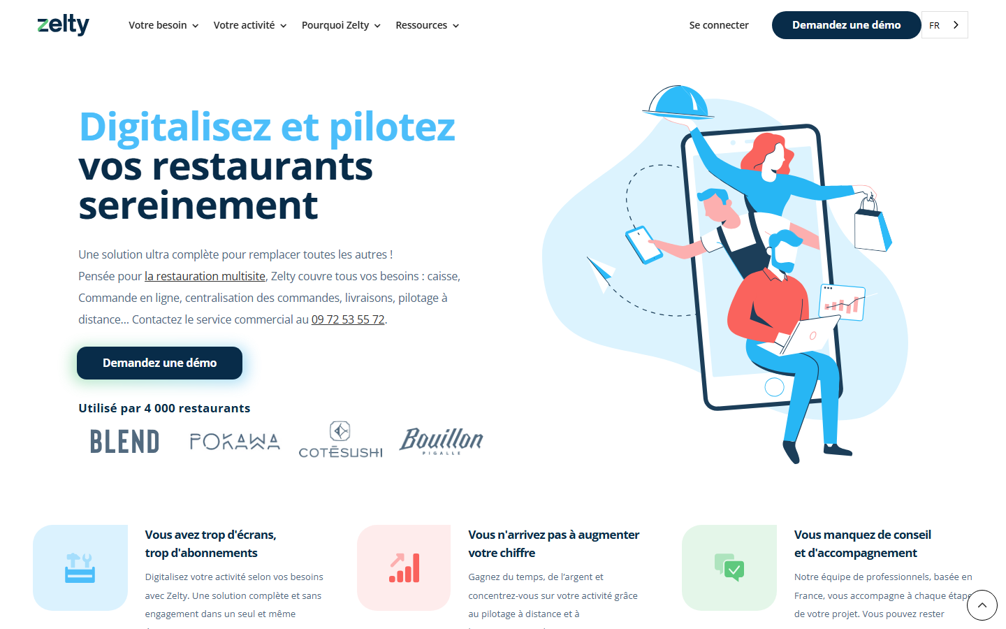 Aperçu du site de Zelty